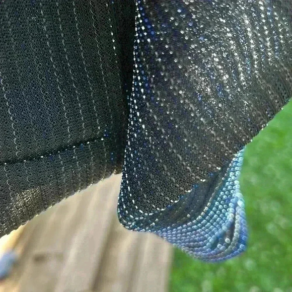 Vintage POSITANO Charlie Lapson Disco Sparkling Shirt  Metallic - Picture 10 of 13